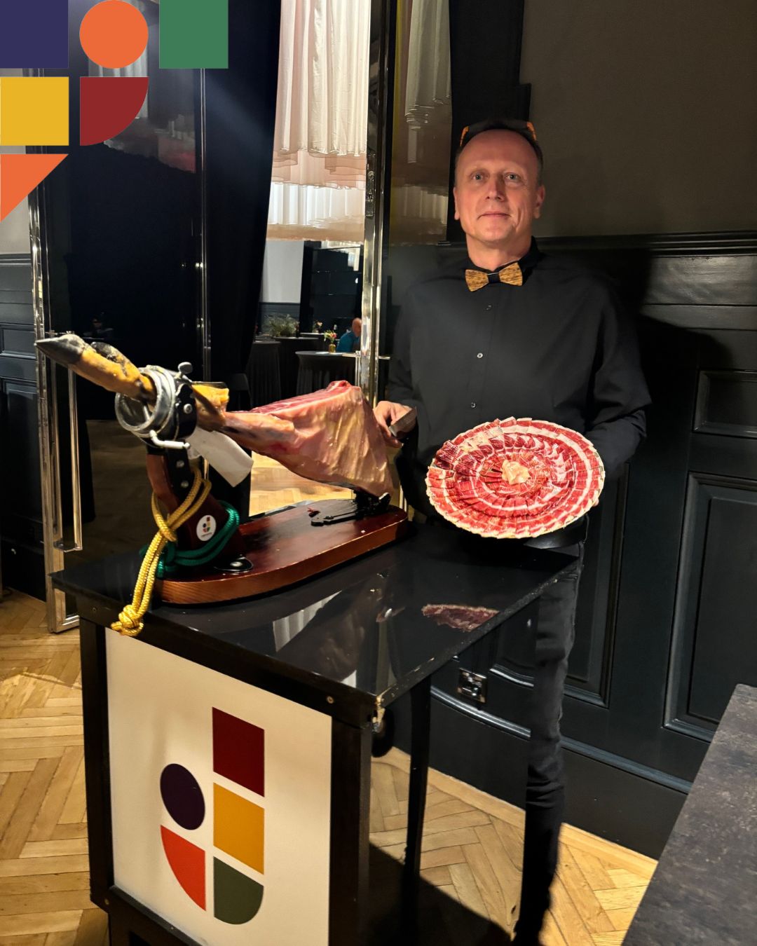 Cortador de Jamon spanelska ambassda